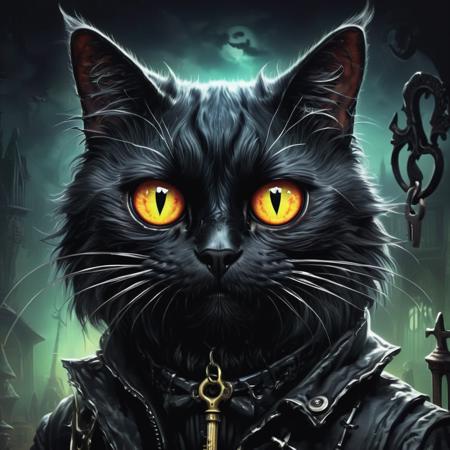 00382-[number]-2859769433-((realistic,digital art)), (hyper detailed),h4l0w3n5l0w5tyl3DonMD4rk Black Cat, Sinister, Monster Eye Pops, Ghoulish Glow, Skele.png